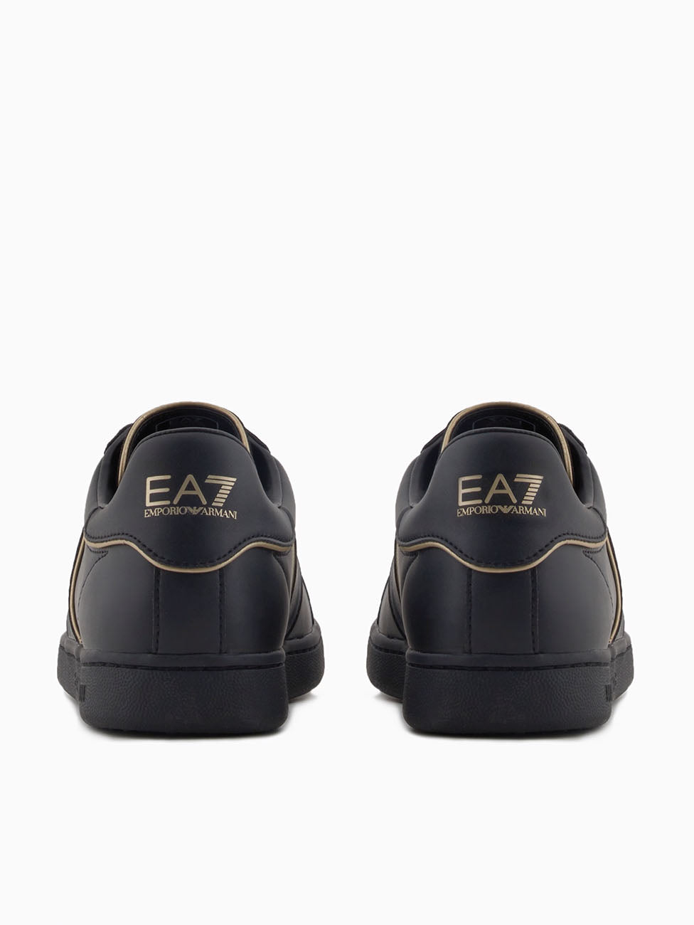 EA7 Triple Black & Gold Classic Sneakers