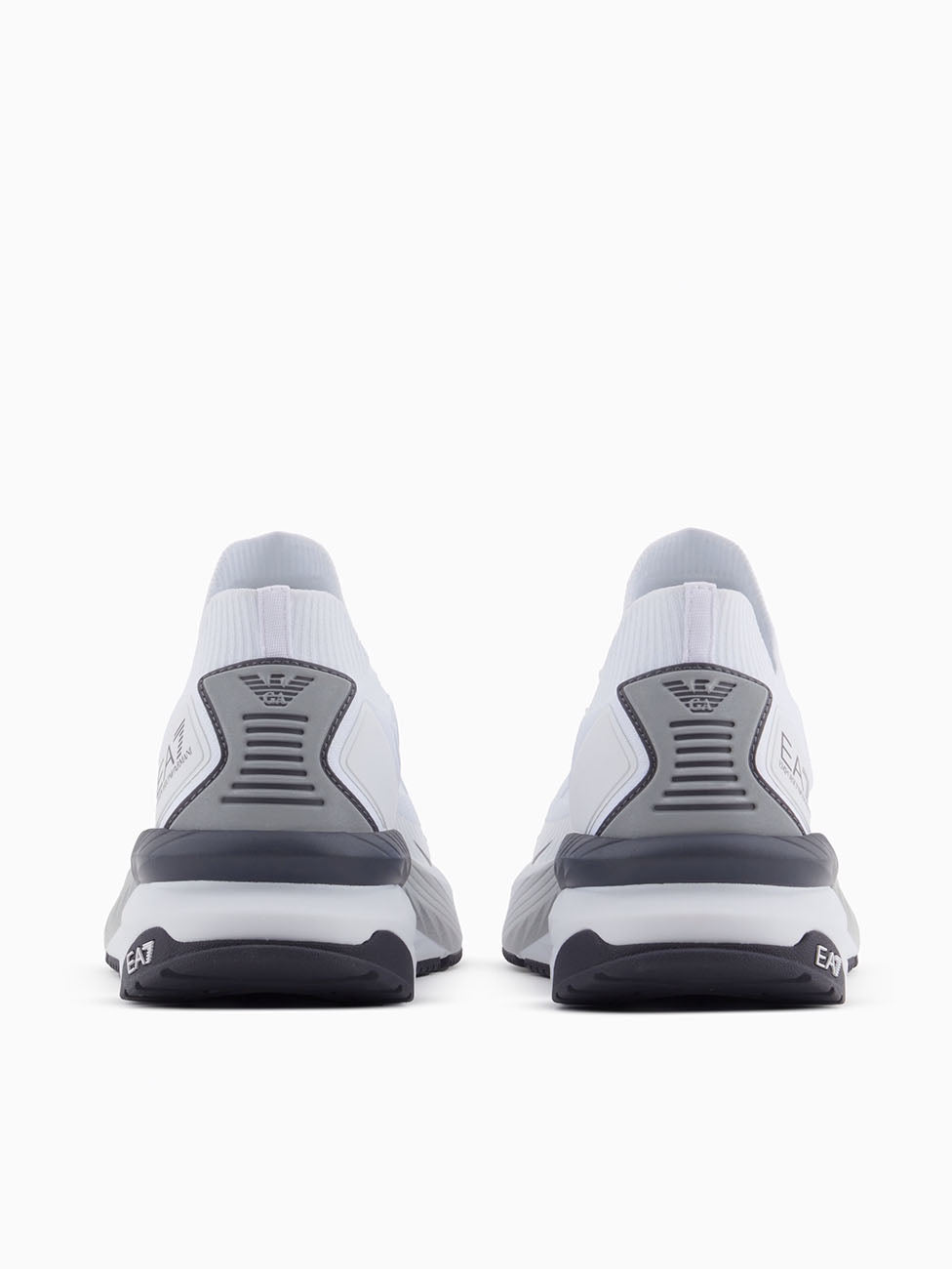 EA7 Black & Grey Crusher Sonic Knit Sneakers