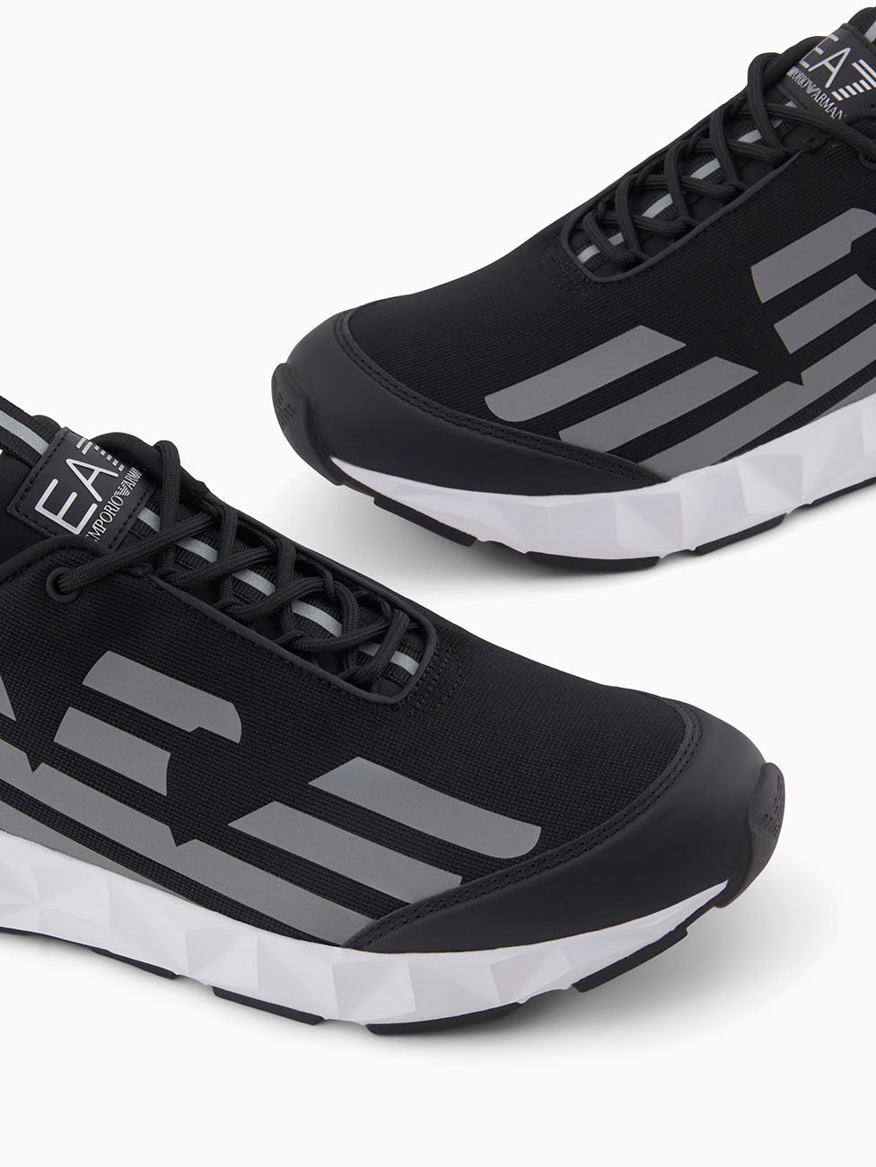EA7 Black & Silver Ultimate C2 Kombat Core Sneakers