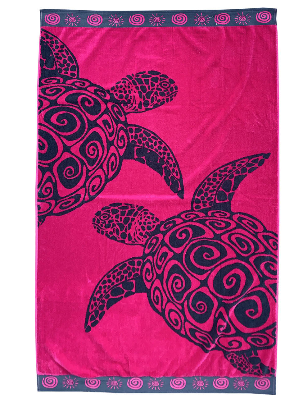 Le Comptoir De La Plage Fuchsia Turtle Beach Towel