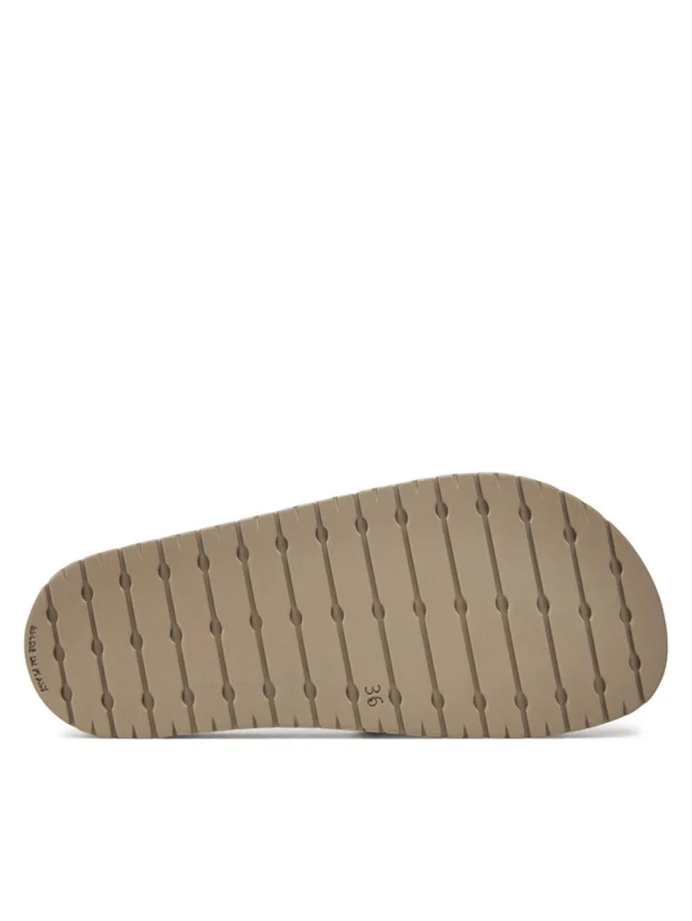 Emporio Armani Beige Double Band Rubber Slippers