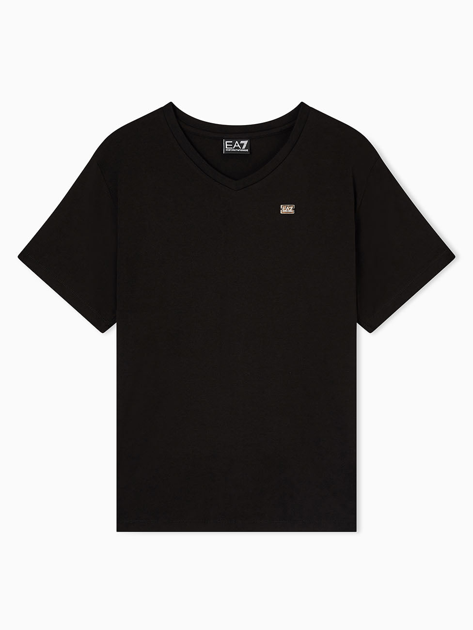 EA7 Core Lady Stretch Cotton Jersey V-Neck T-Shirt
