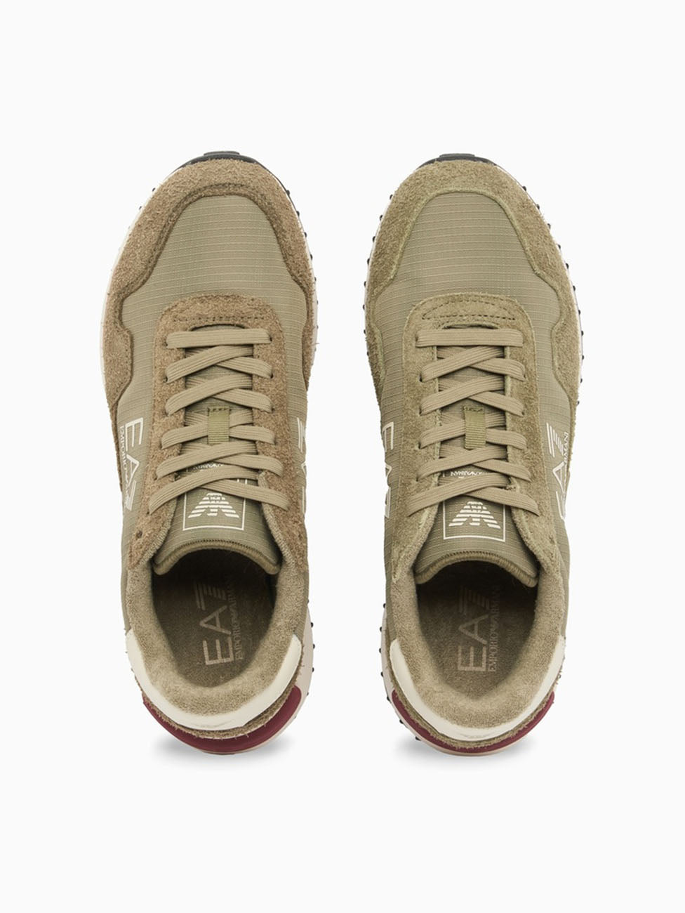 EA7 Martini Olive Vintage Running Nylon+ Sneakers