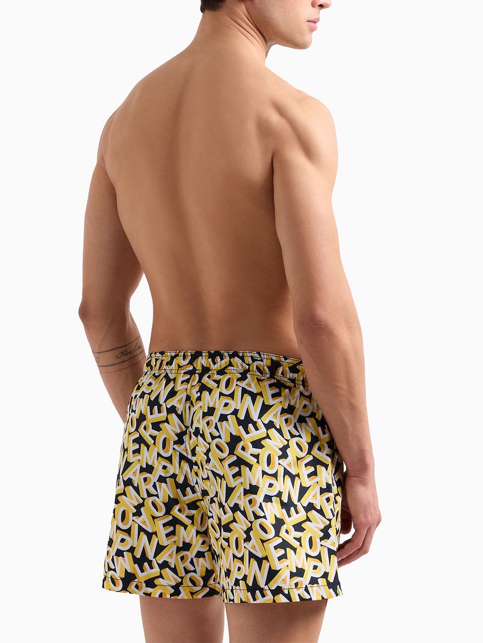 Emporio Armani Oversized Lettering Swimshorts