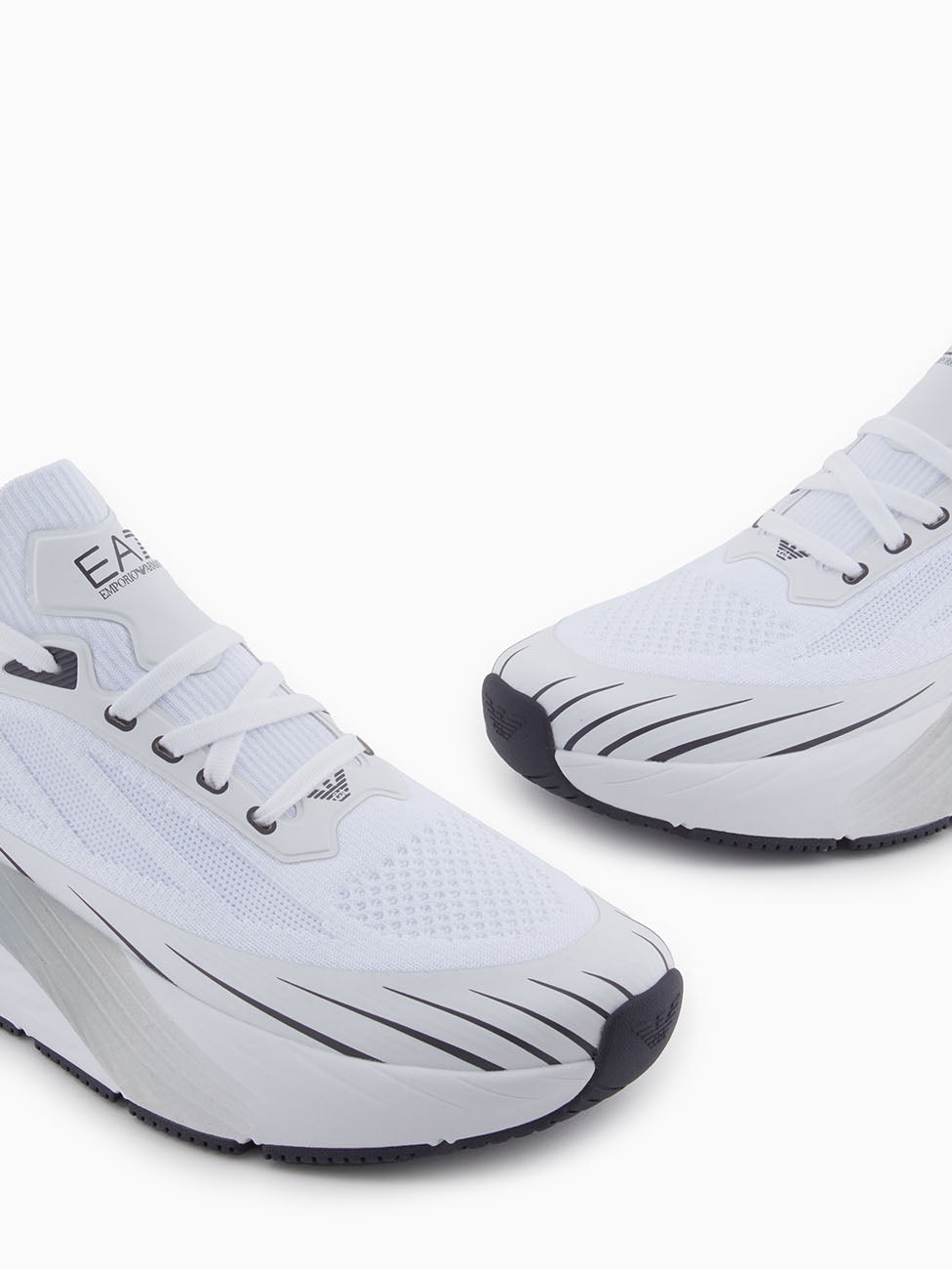EA7 Black & Grey Crusher Sonic Knit Sneakers