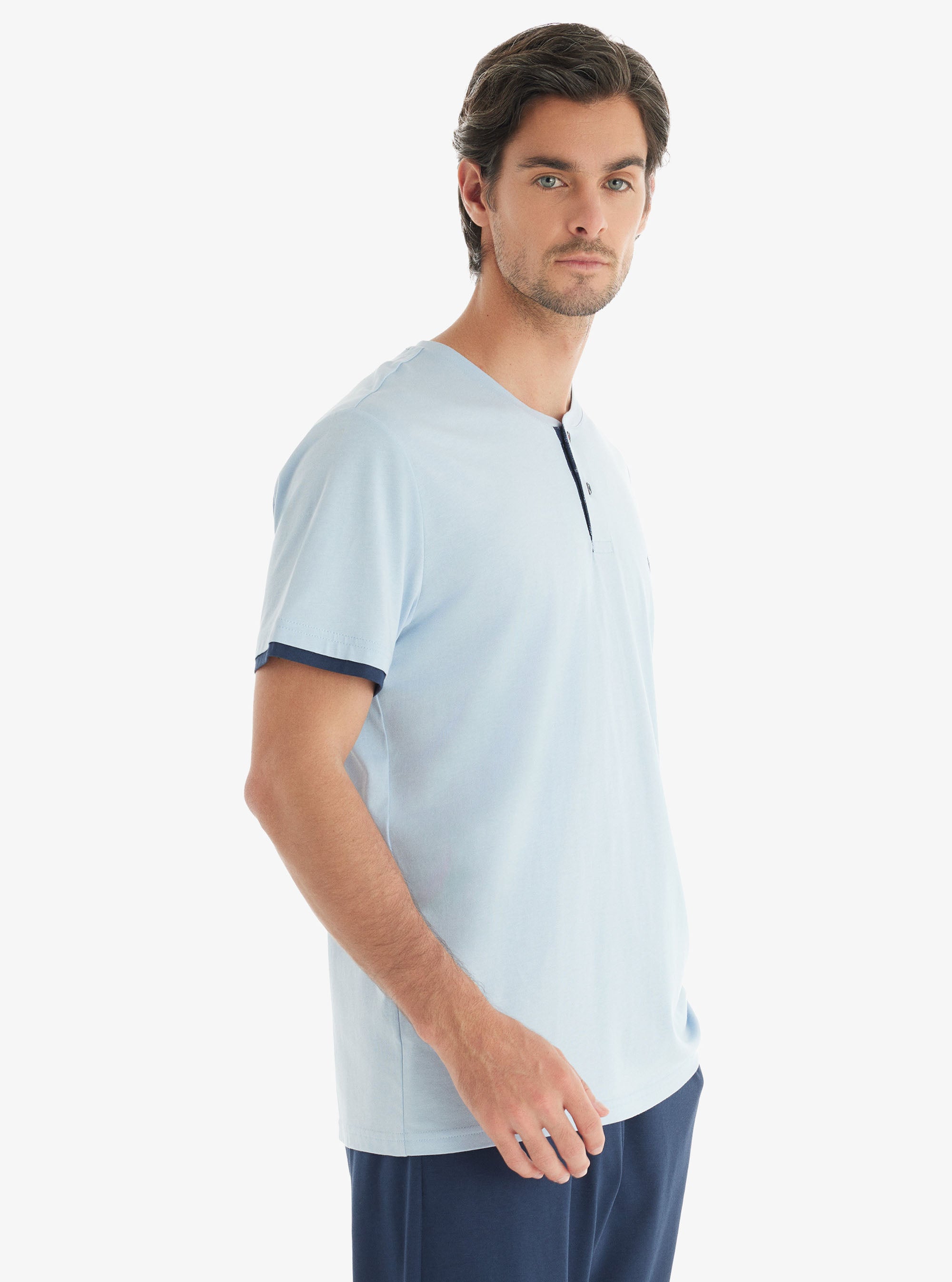 Blackspade Blue Men's Short Pyjama Set
