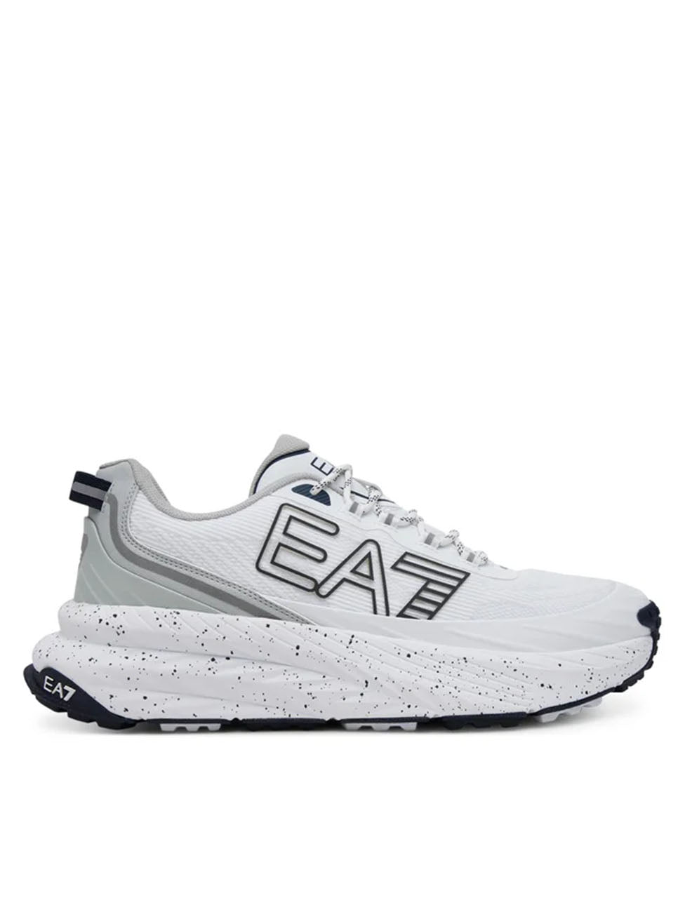 EA7 White & Grey Crusher Distance Sonic Trail Sneakers
