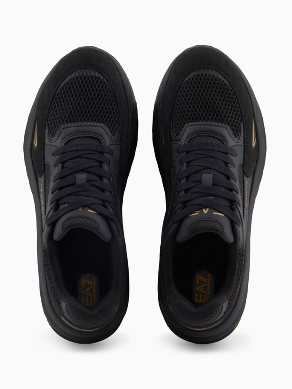 EA7 Black & Gold Crusher Sonic Sneakers