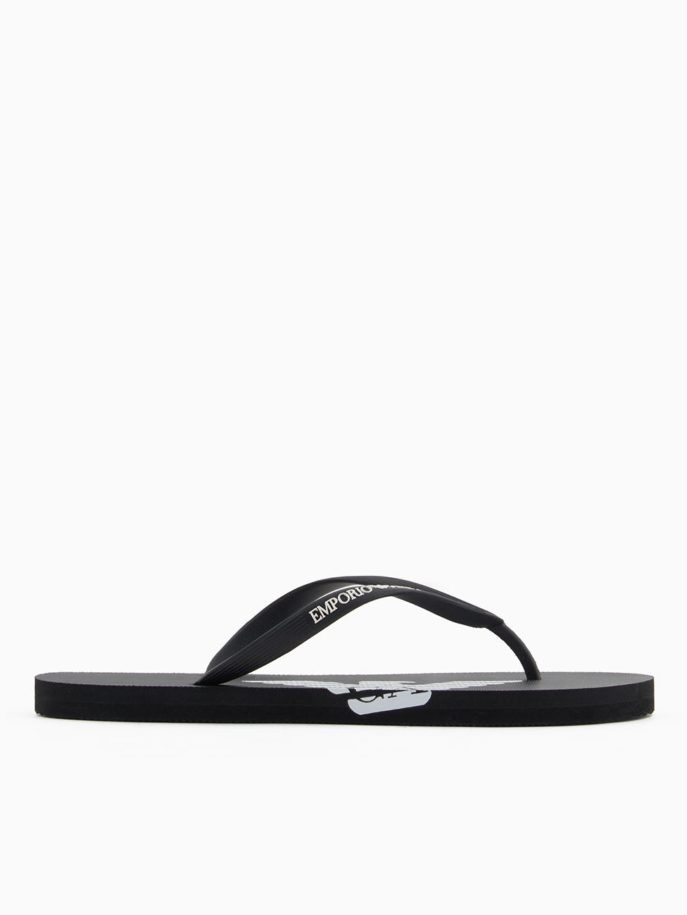 Emporio Armani Black & White Flip Flops