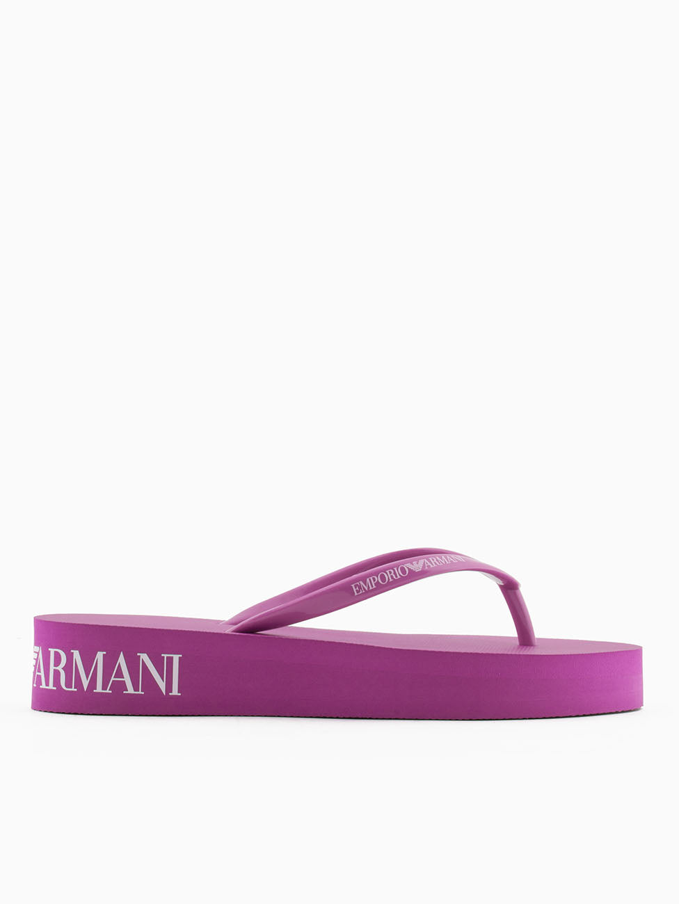 Emporio Armani Purple & White Ladies Flip Flops