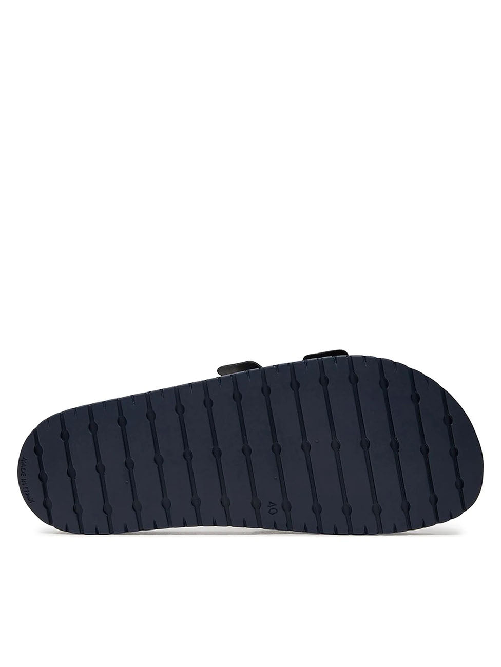 Emporio Armani Navy Double Band Rubber Slippers