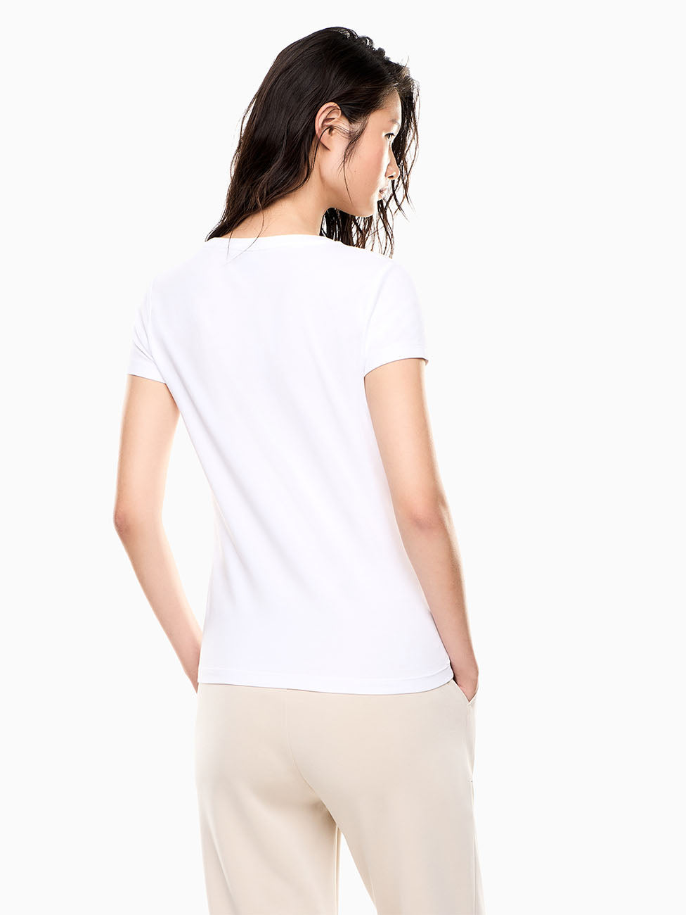 EA7 Core Lady Stretch-jersey T-shirt