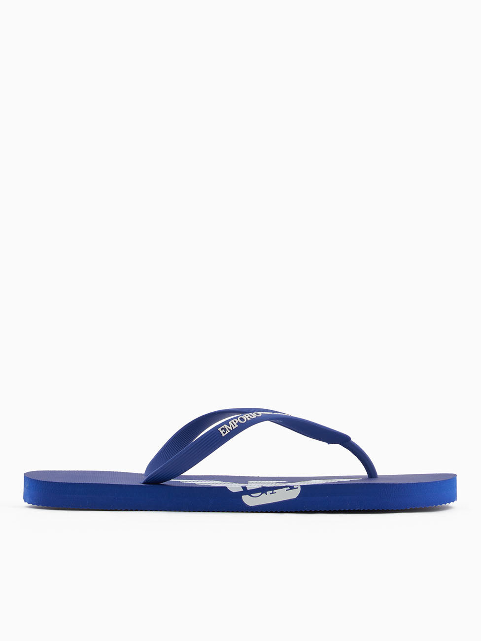 Emporio Armani Blue & White Flip Flops