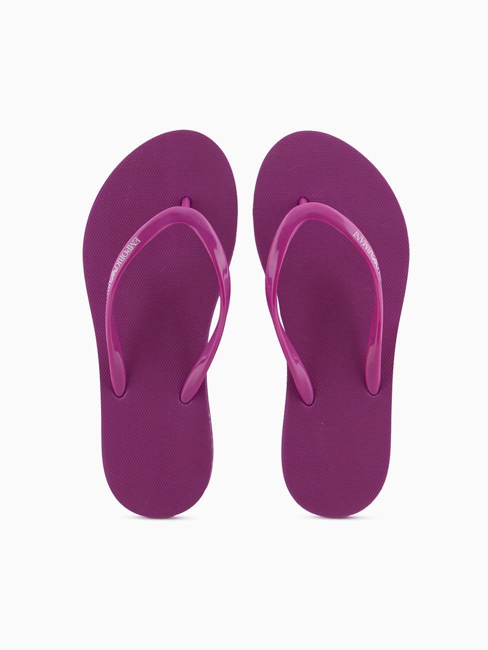 Emporio Armani Purple & White Ladies Flip Flops