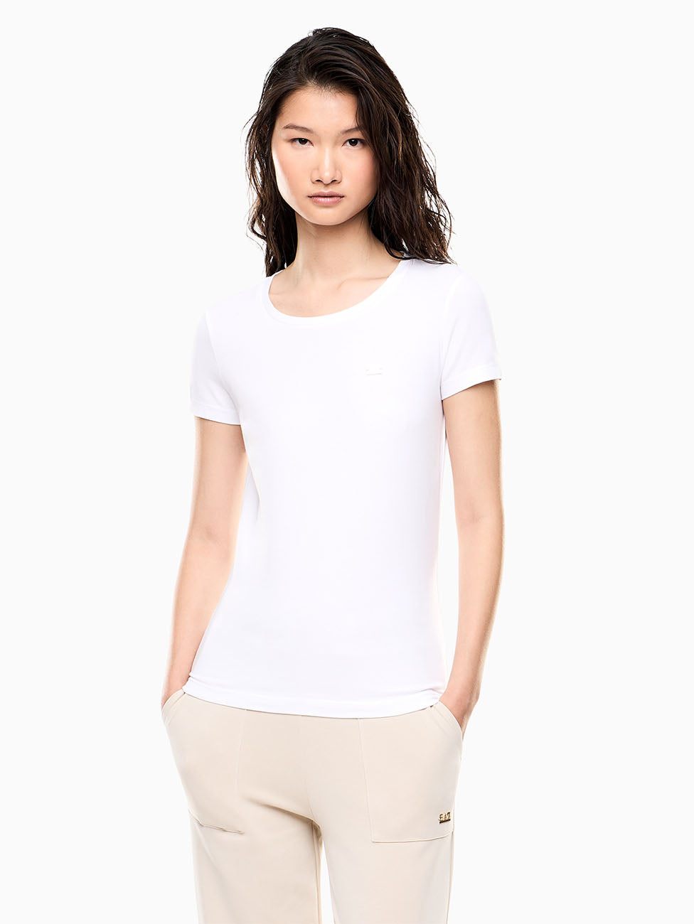 EA7 Core Lady Stretch-jersey T-shirt