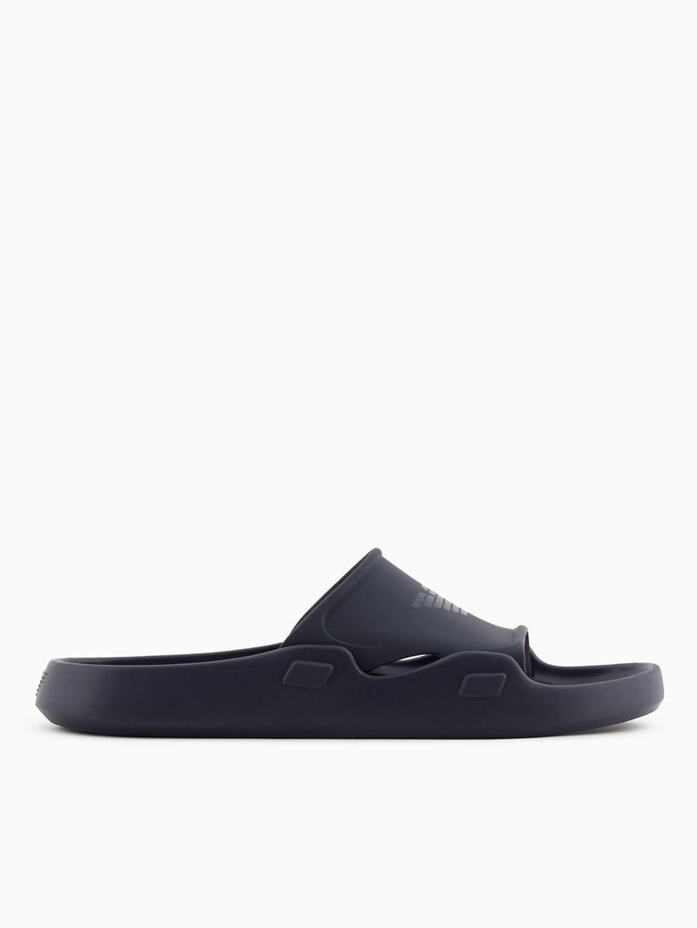 Emporio Armani Blue Logo Band Slippers