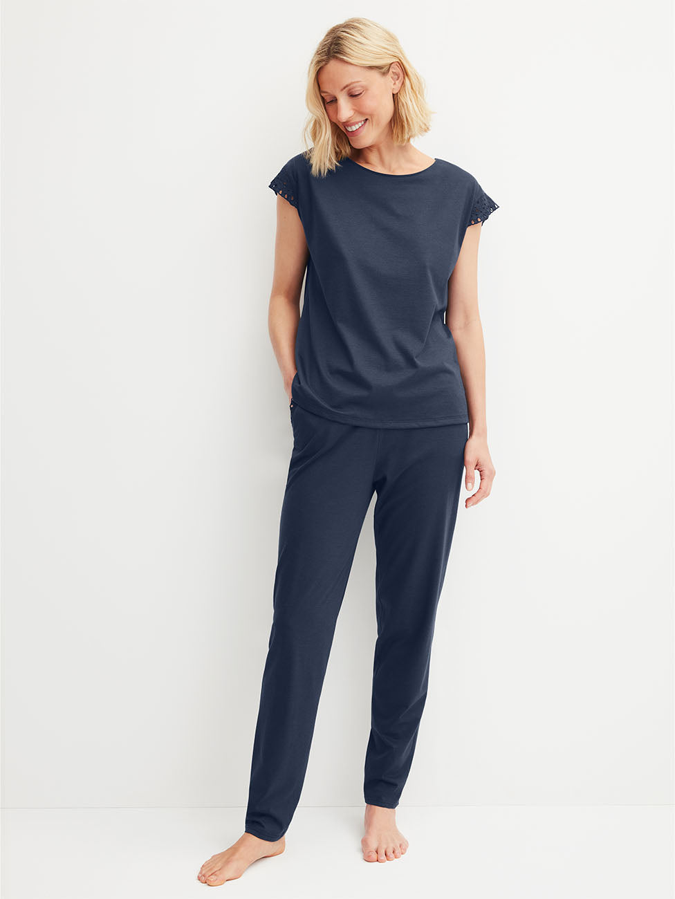 Calida Favourites Tiles Cuffed Pyjama Pants