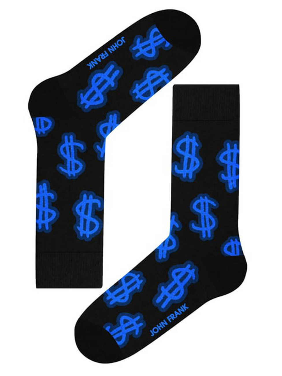 John Frank Fun Blue $ Long Socks